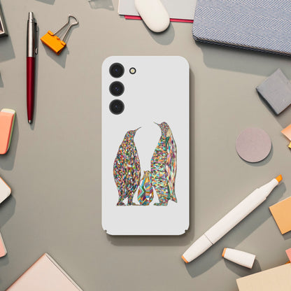 Multicoloured Penguins Slim Samsung Cases