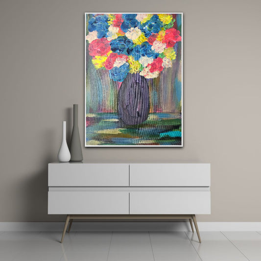 Acrylic And Ink Flowers