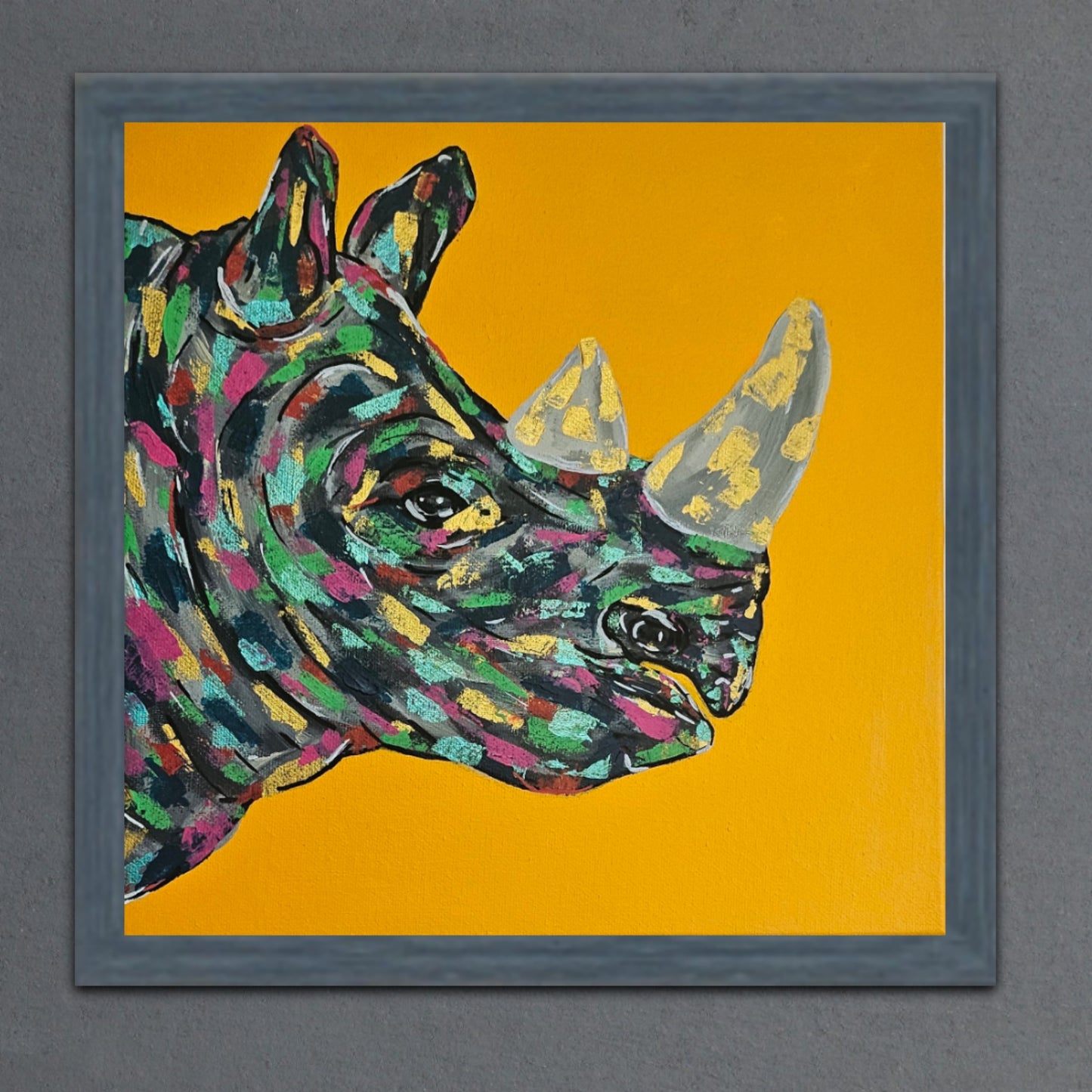 Lucio The Rhino Limited Edition (Of 200) 12X12 Print