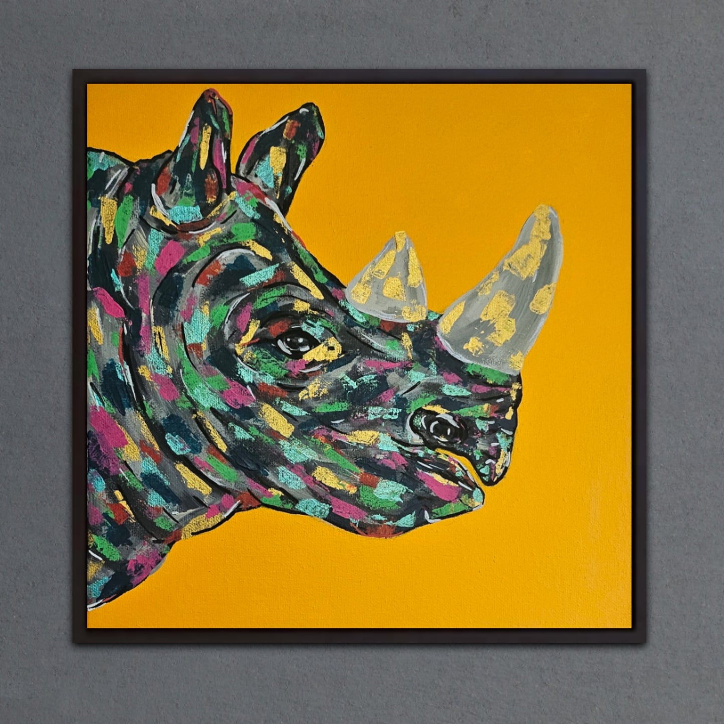 Lucio The Rhino Limited Edition (Of 200) 12X12 Print