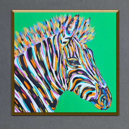 Zeze The Zebra 12X12 Limited Edition (Of 200) Print