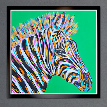 Zeze The Zebra 12X12 Limited Edition (Of 200) Print