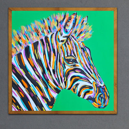 Zeze The Zebra 12X12 Limited Edition (Of 200) Print