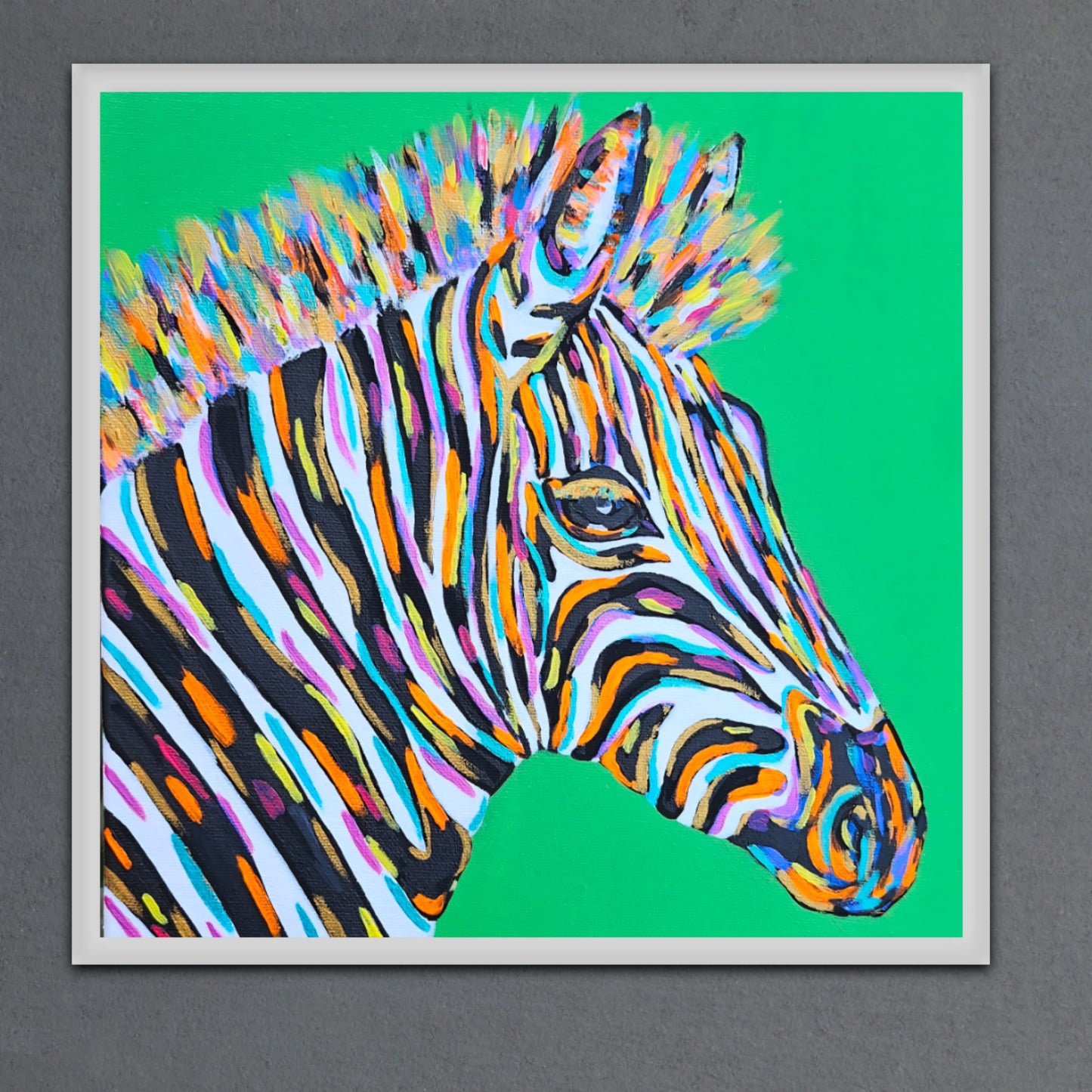 Zeze The Zebra 12X12 Limited Edition (Of 200) Print