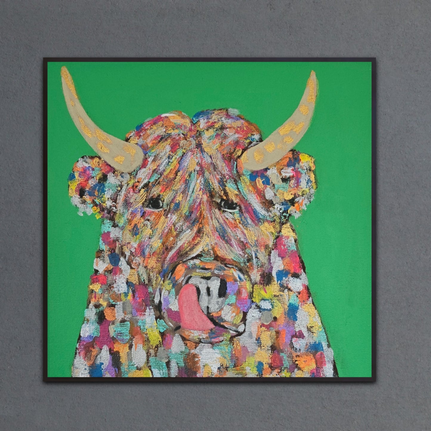 Highland Cow 12x12 Print