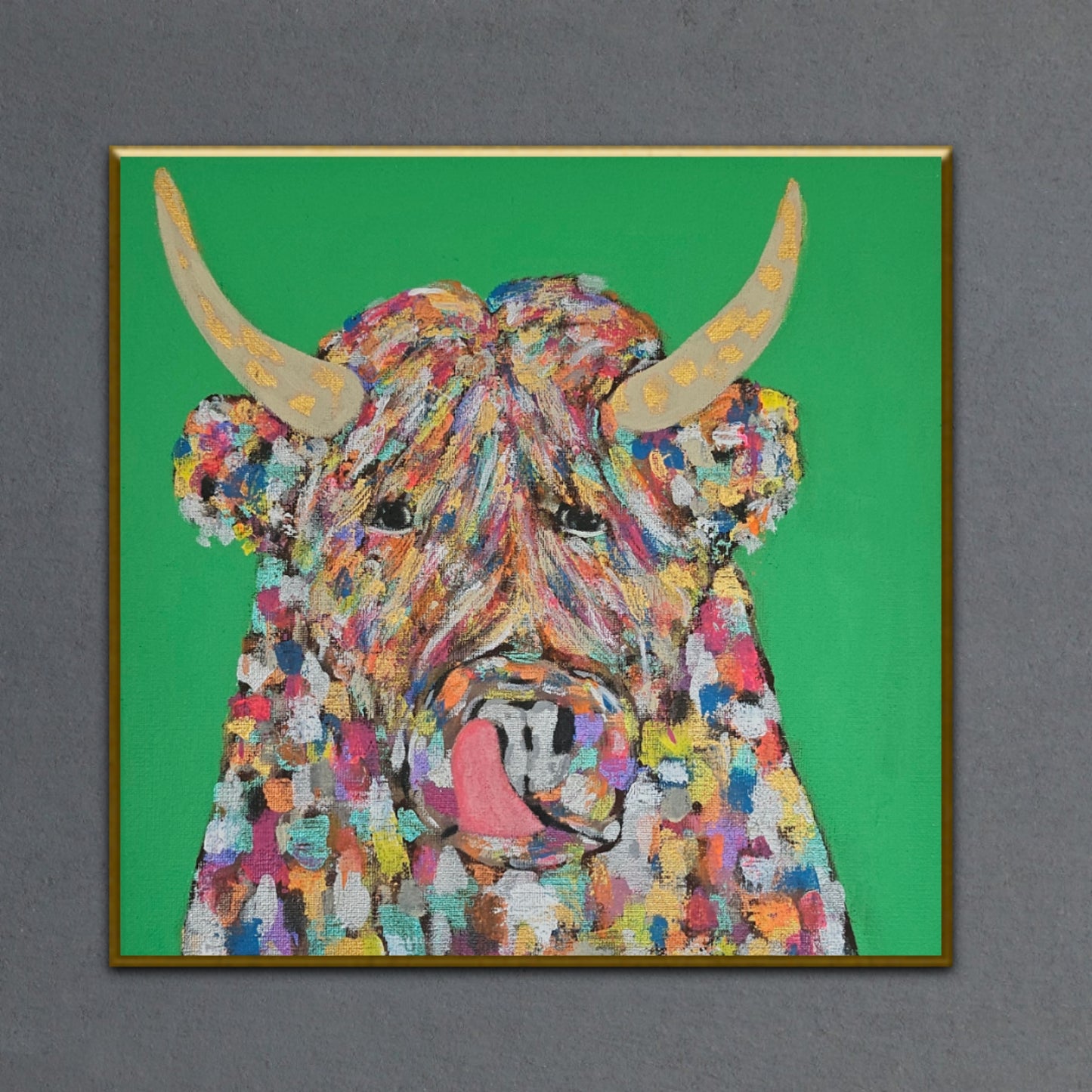 Highland Cow 12x12 Print