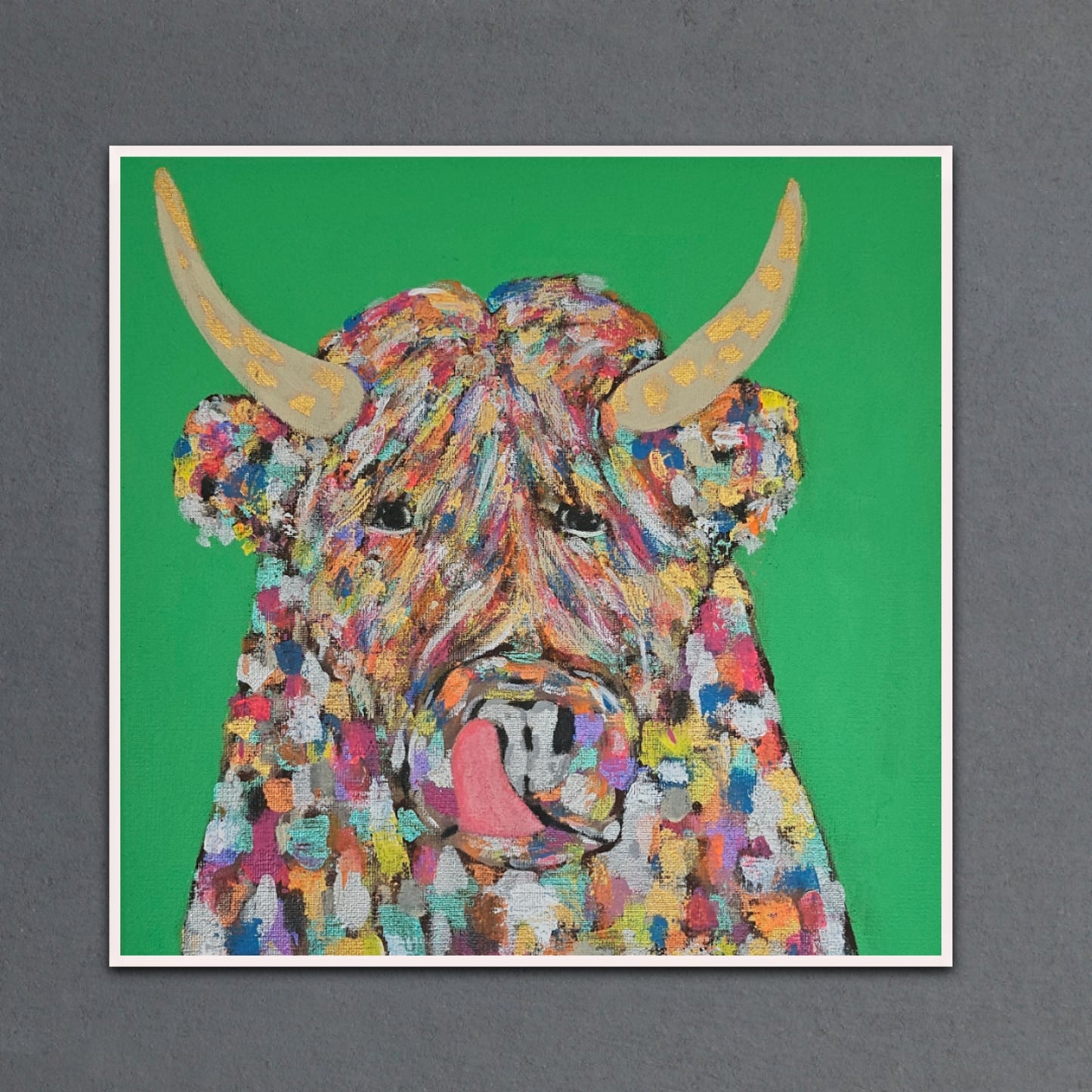 Highland Cow 12x12 Print