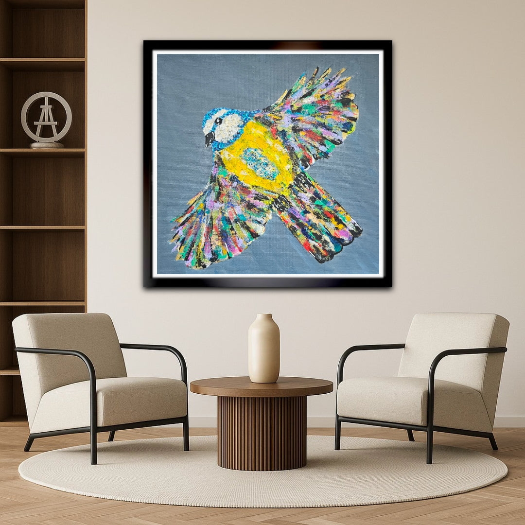 Bluetit 12x12 Inch Print
