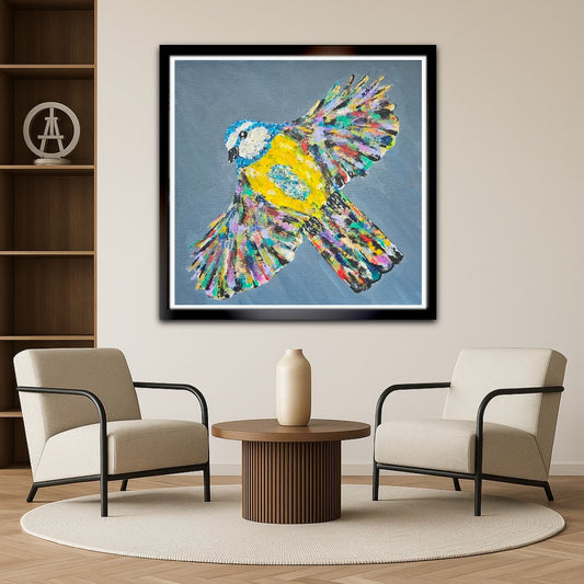 Bluetit 12x12 Inch Print