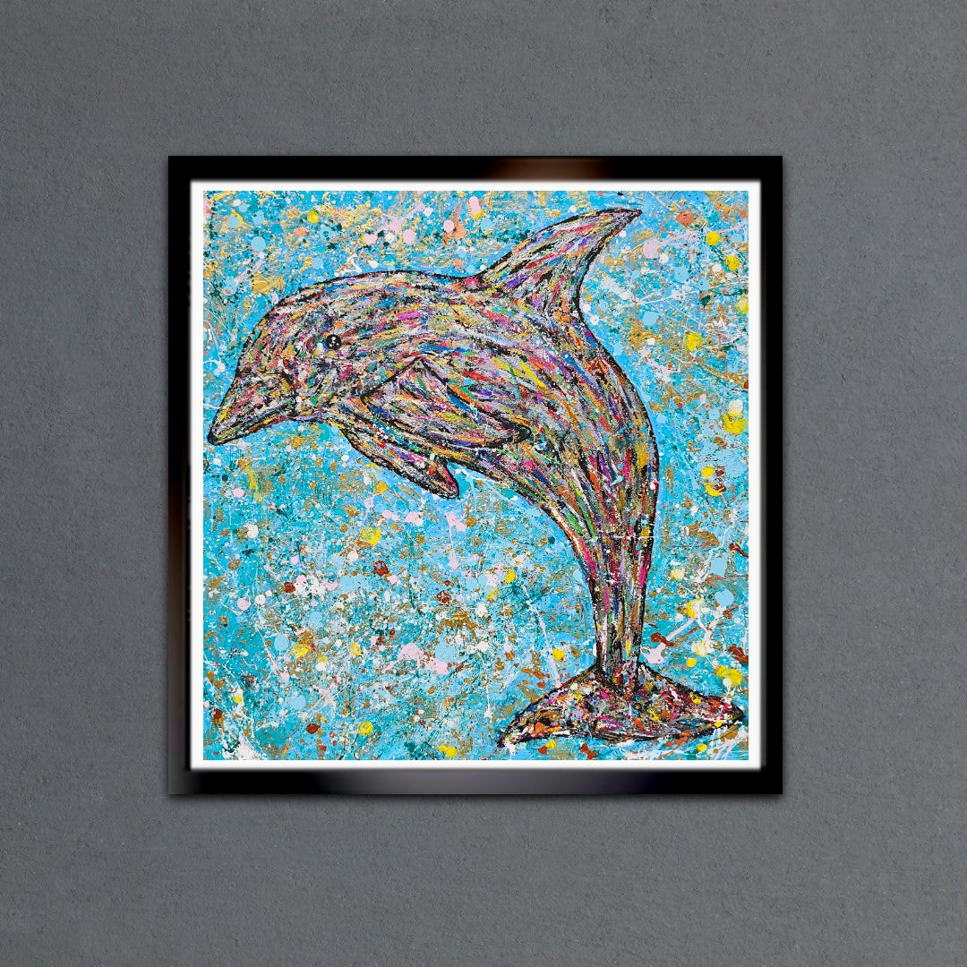 Dolph The Dolphin 12X12 Inch Print 50 ONLY!
