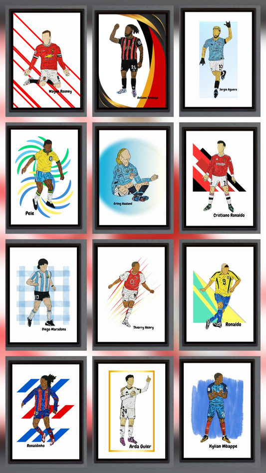 Custom A4 Football Illustration