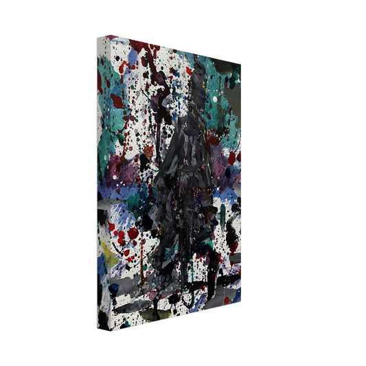 Dark Dress Silhouette Canvas Prints