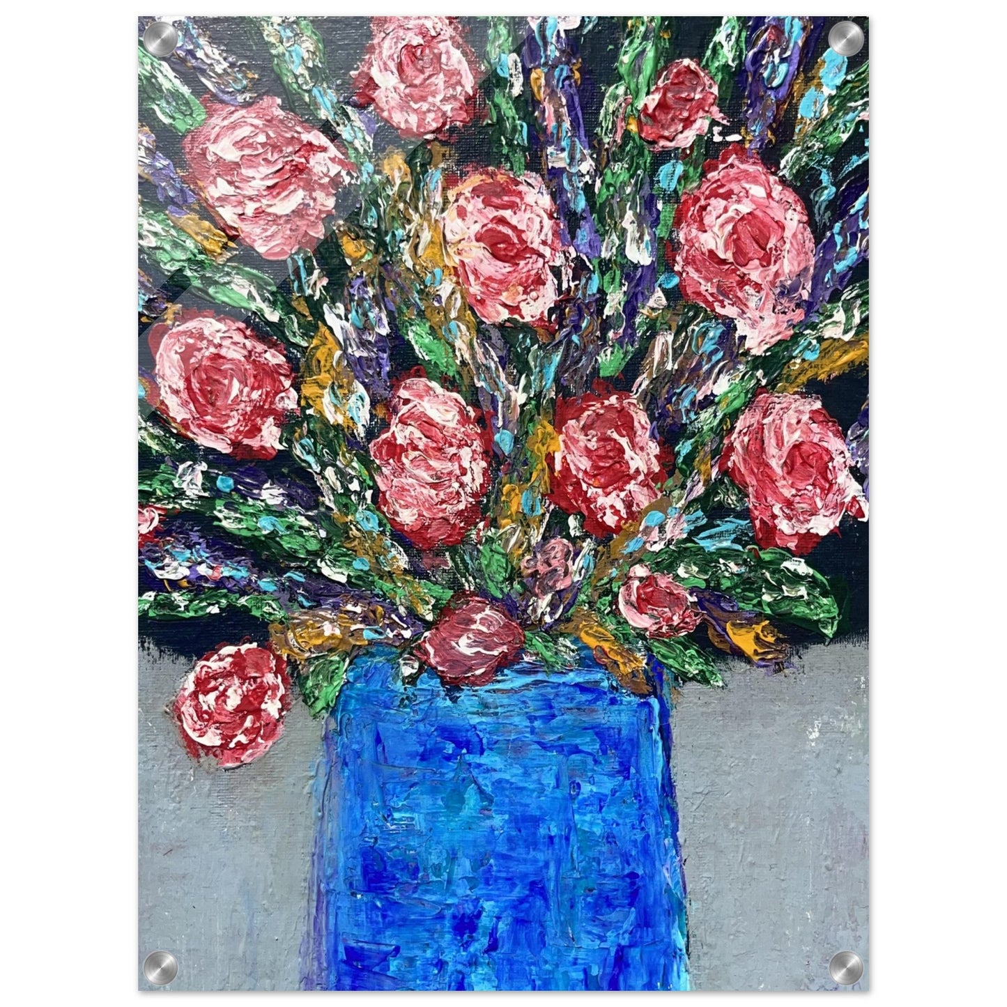 Impasto Flowers Acrylic Prints