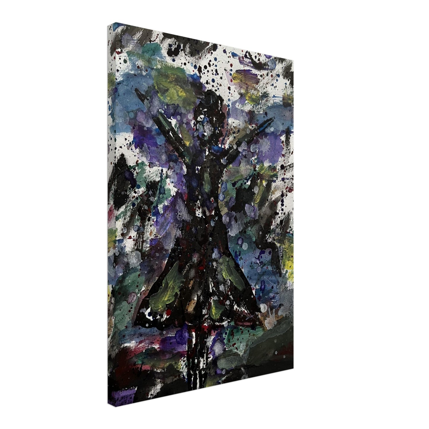 Black Dress Silhouette Canvas Prints