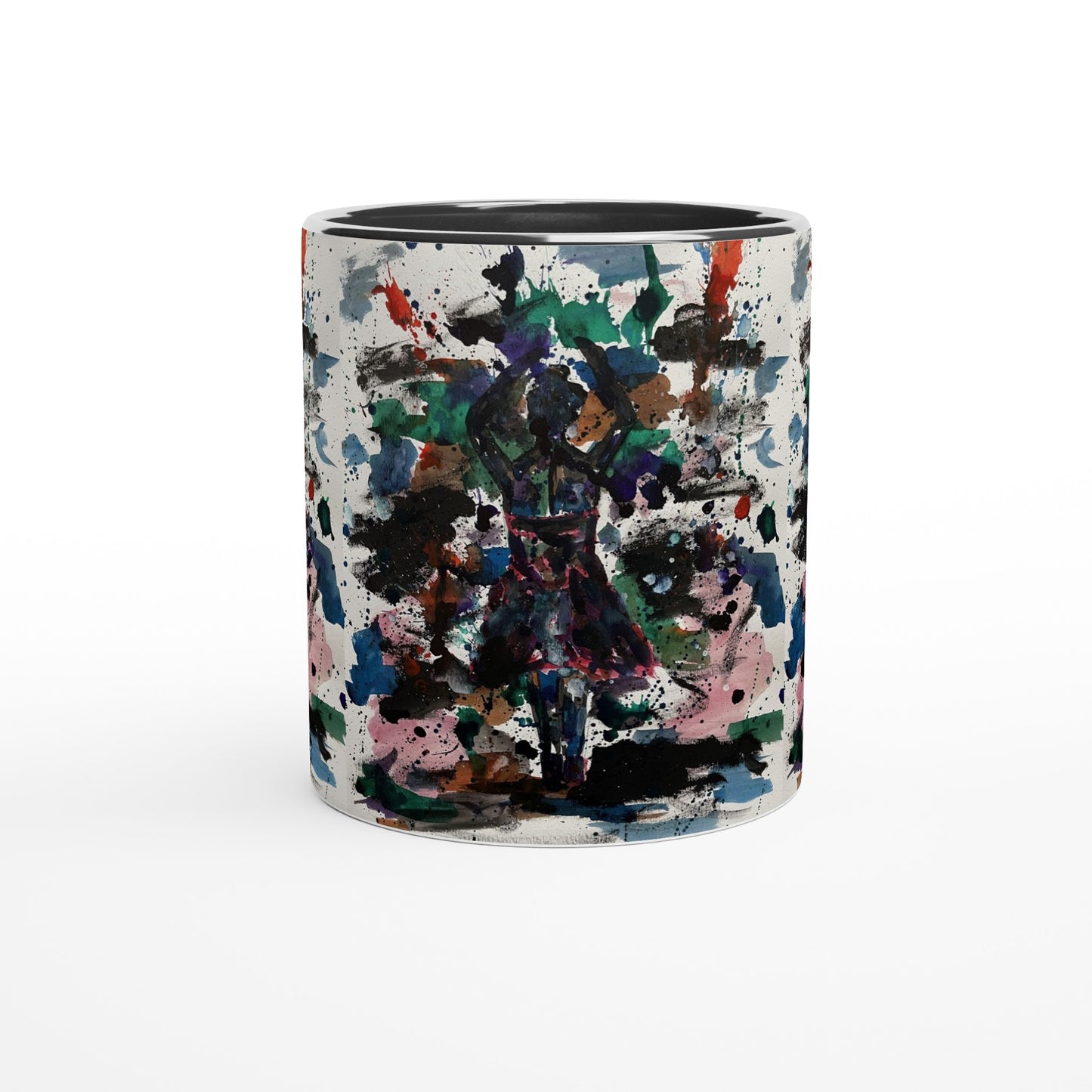 Red Dress Silhouette Mug