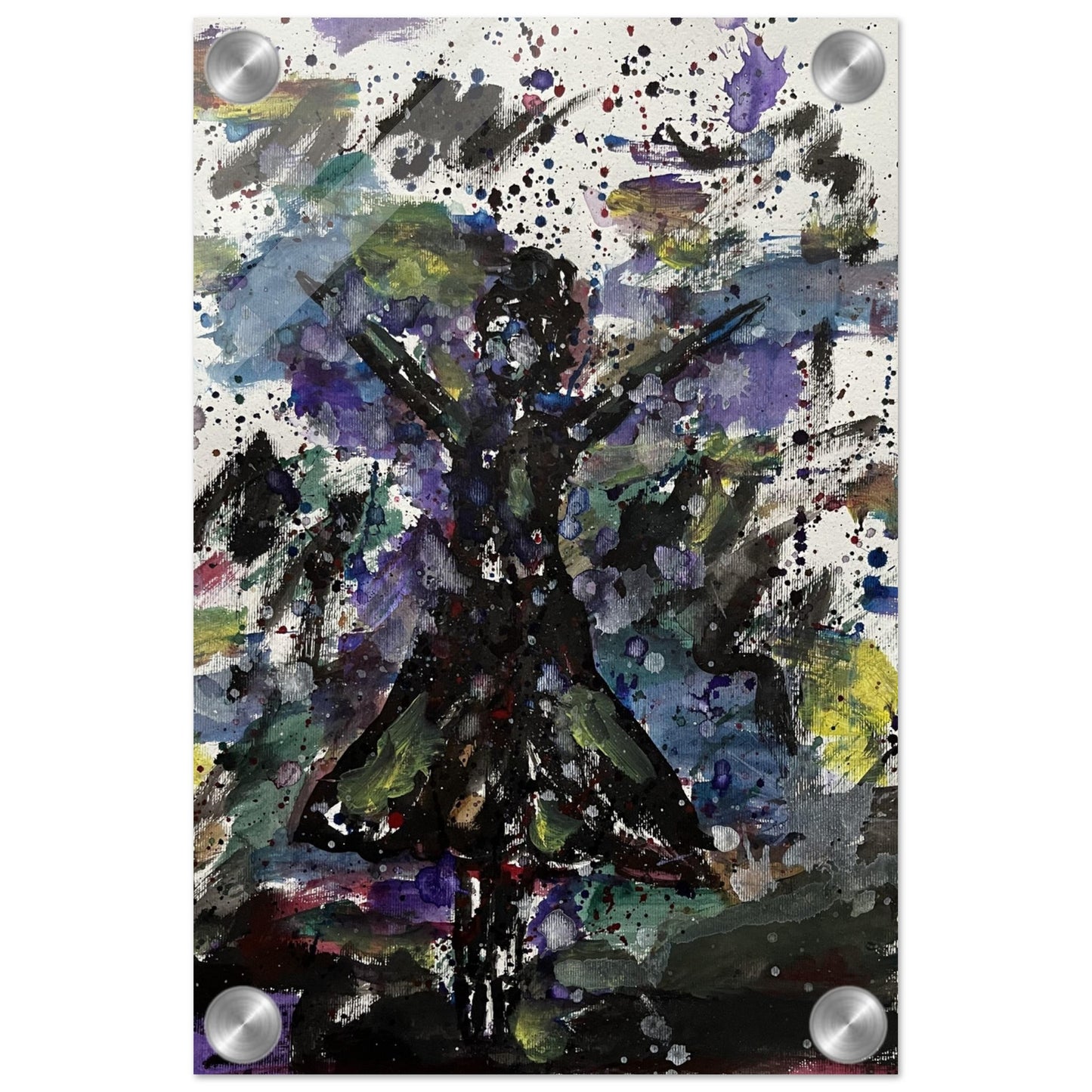 Black Dress Silhouette Acrylic Prints