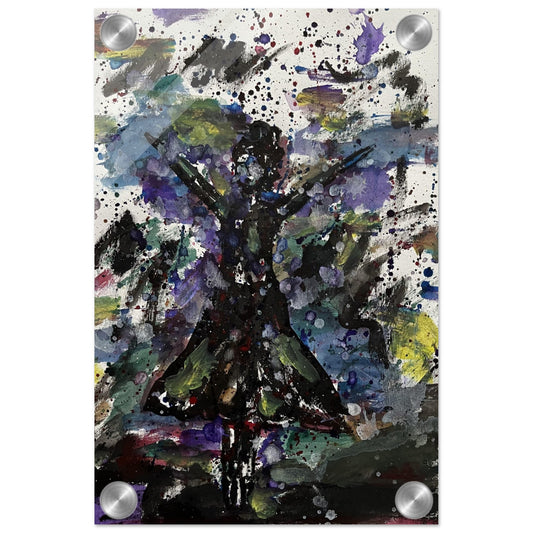 Black Dress Silhouette Acrylic Prints