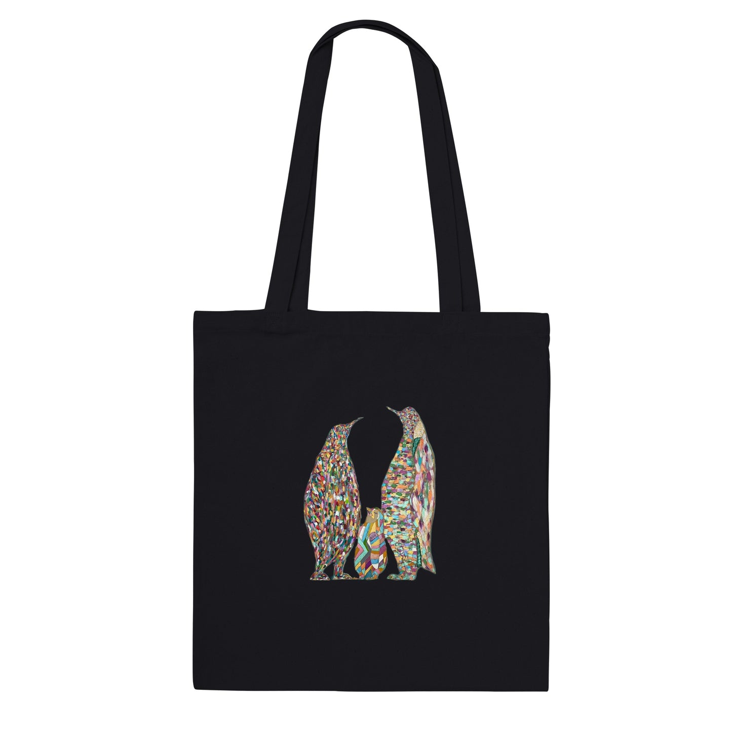 Multicoloured Penguins Tote Bag