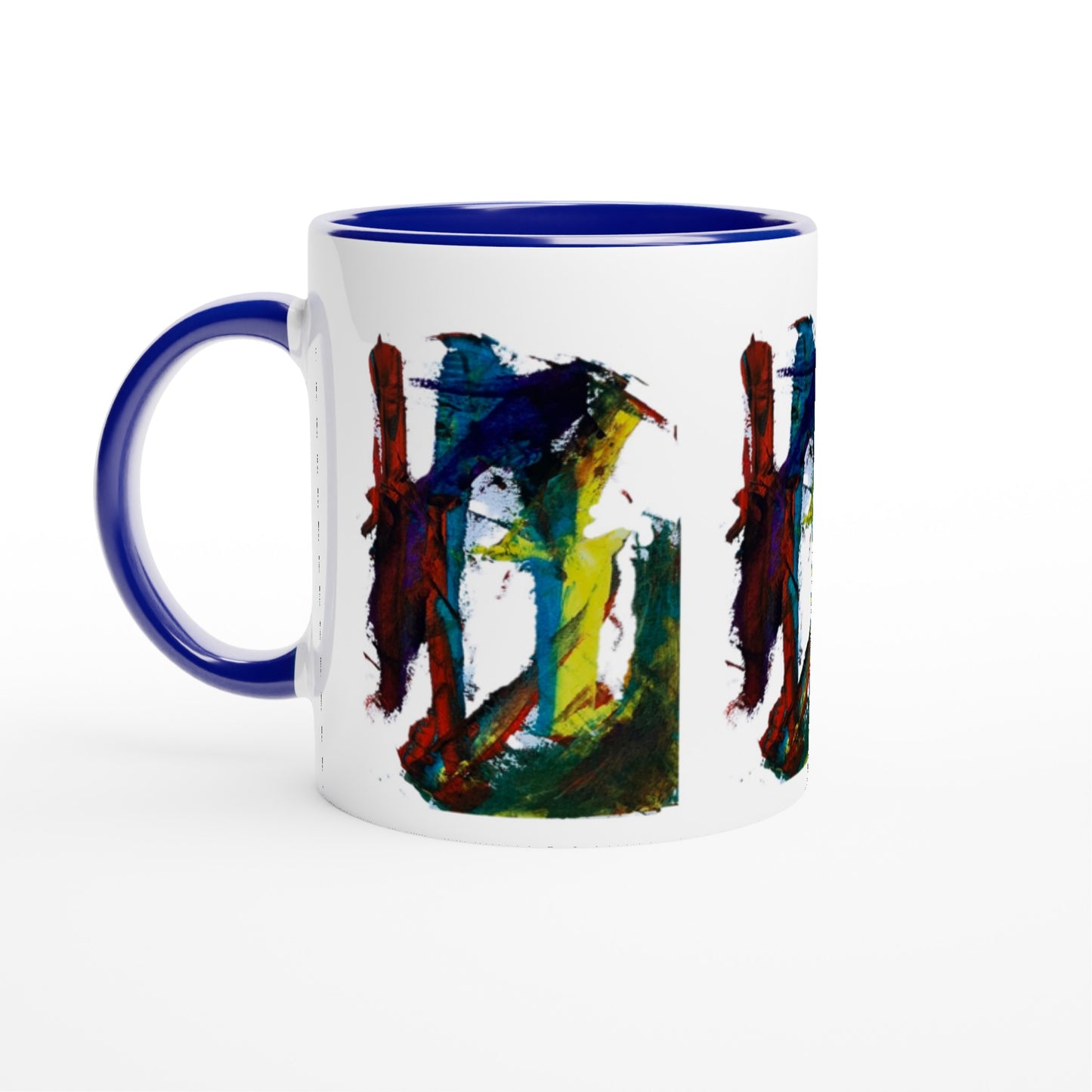 Forbidden Door Abstract Mug with Colour Inside