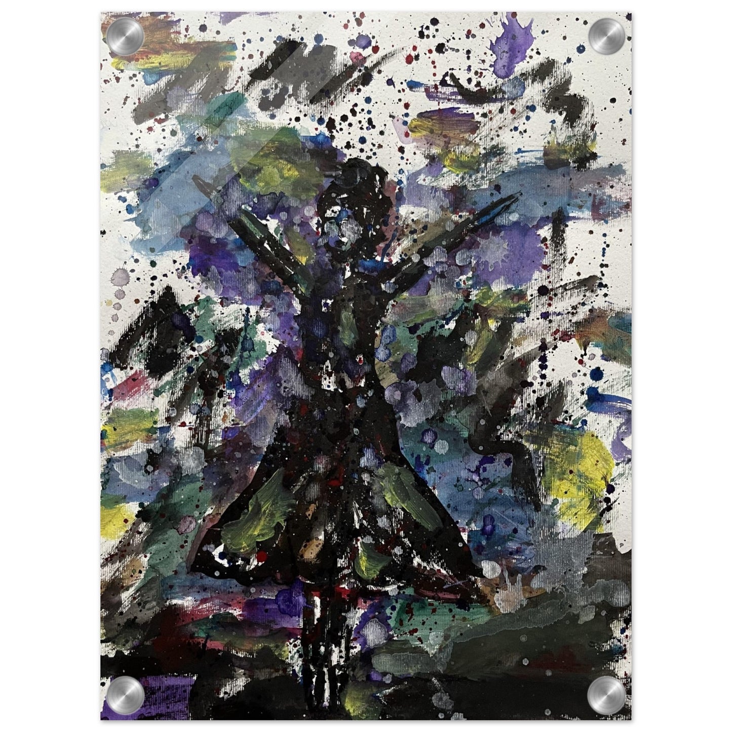Black Dress Silhouette Acrylic Prints