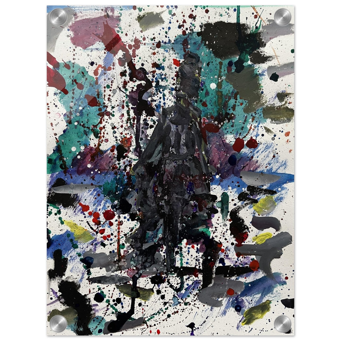 Dark Dress Silhouette Acrylic Print