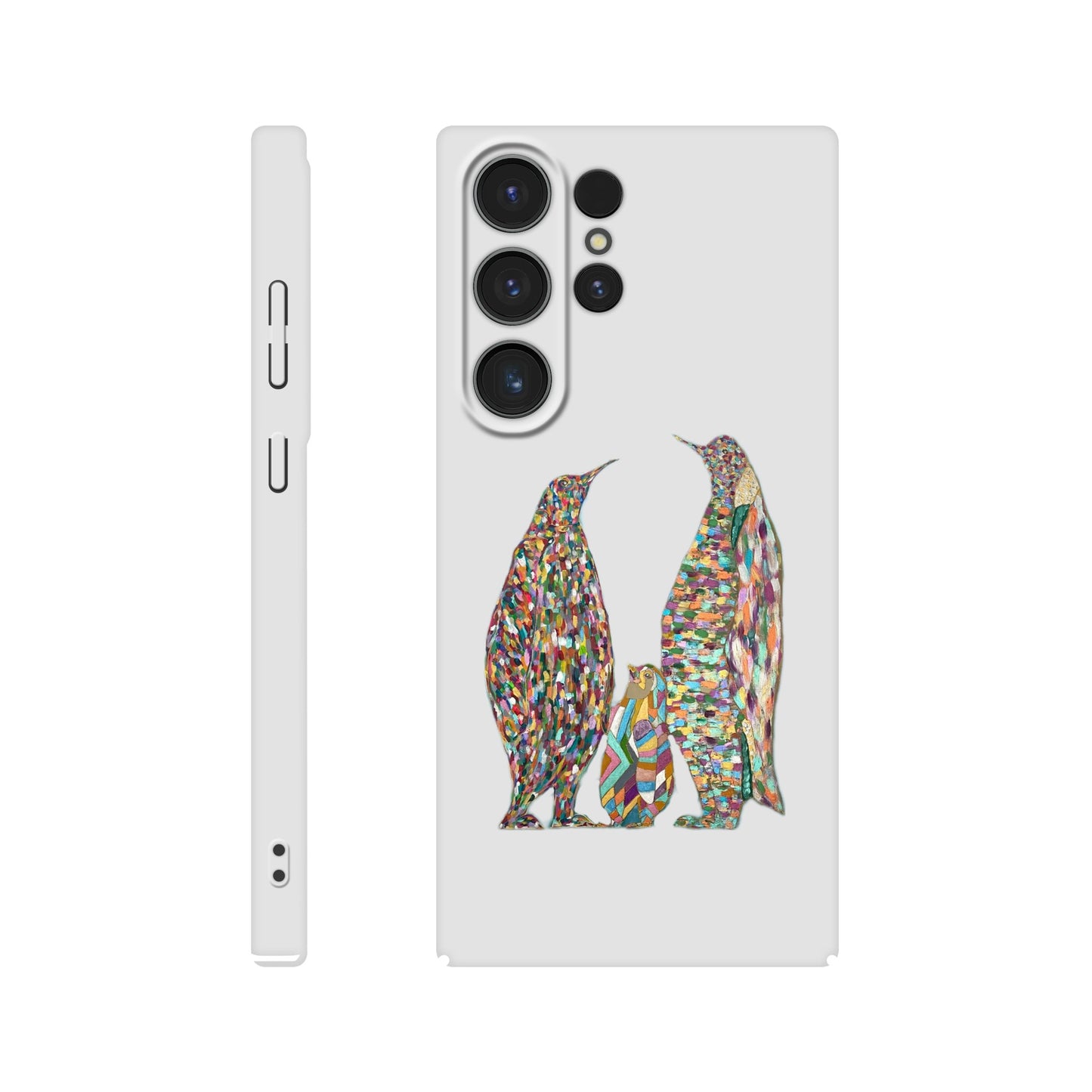 Multicoloured Penguins Slim Samsung Cases