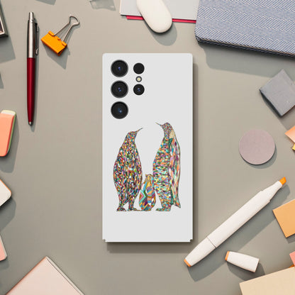 Multicoloured Penguins Slim Samsung Cases