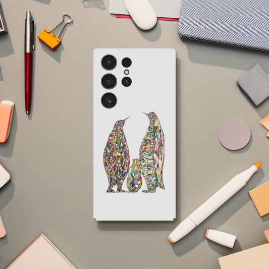 Multicoloured Penguins Slim Samsung Cases