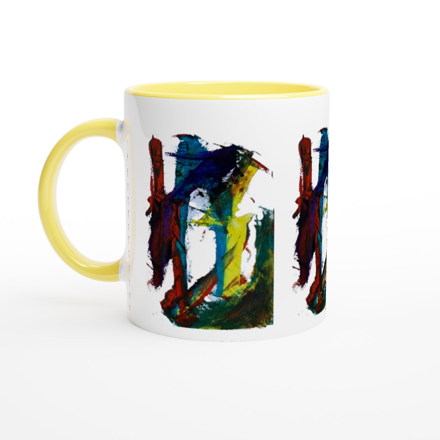 Forbidden Door Abstract Mug with Colour Inside