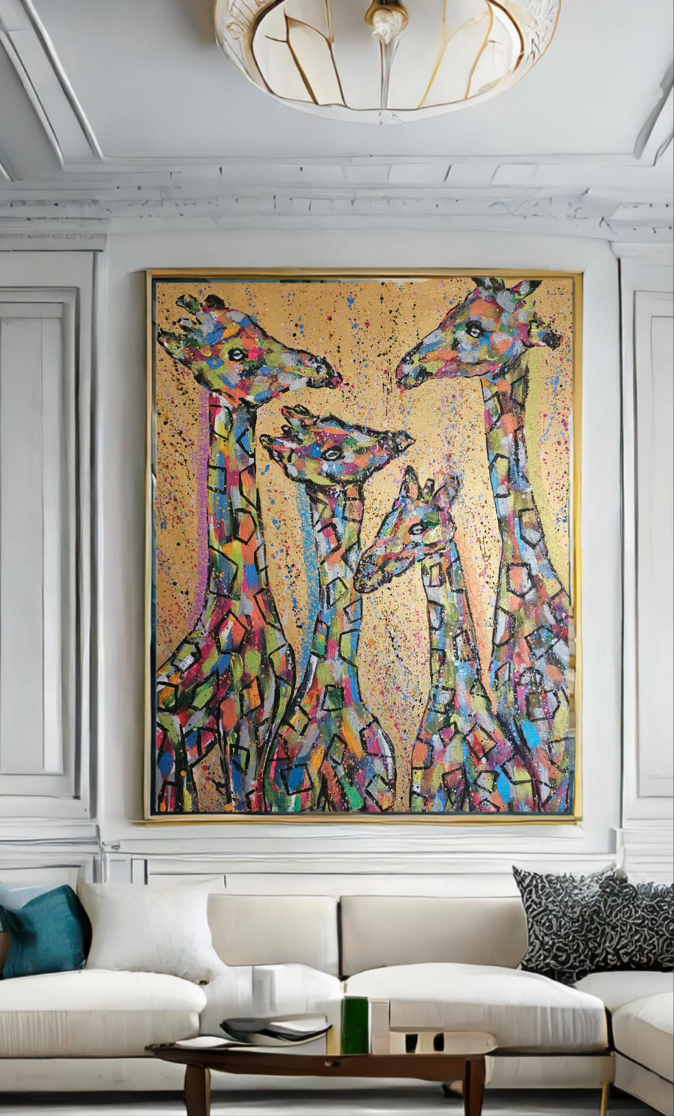 Multicoloured Giraffe