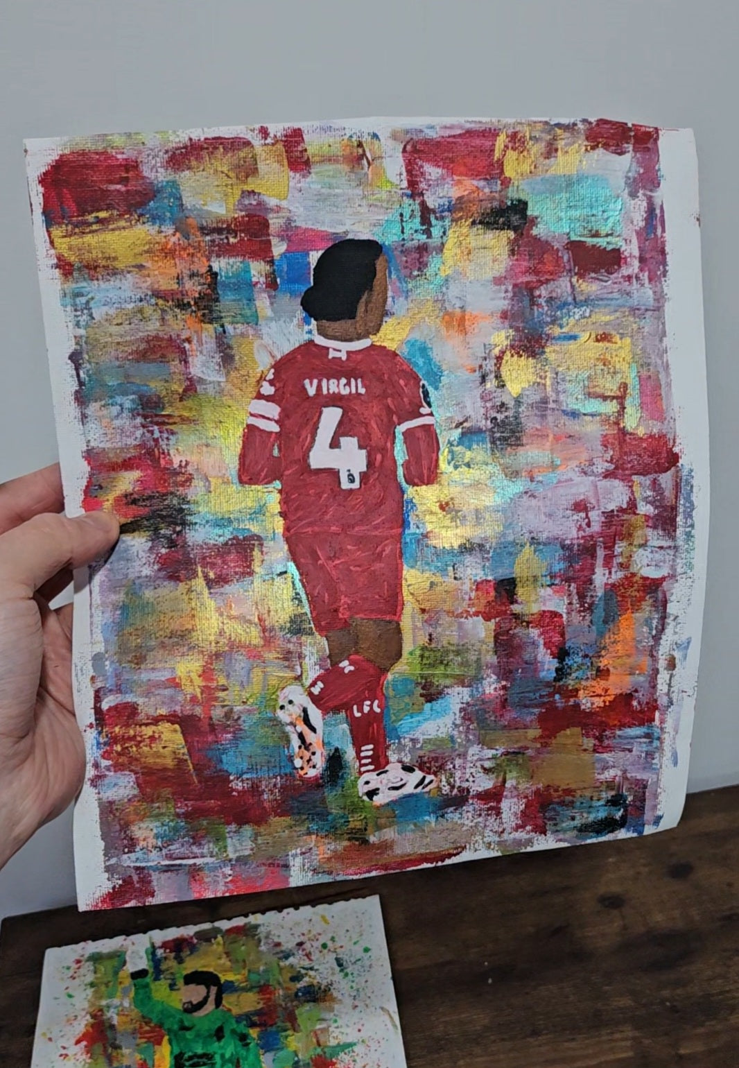 Virgil Van Dijk ORIGINAL ACRYLIC PAINTING