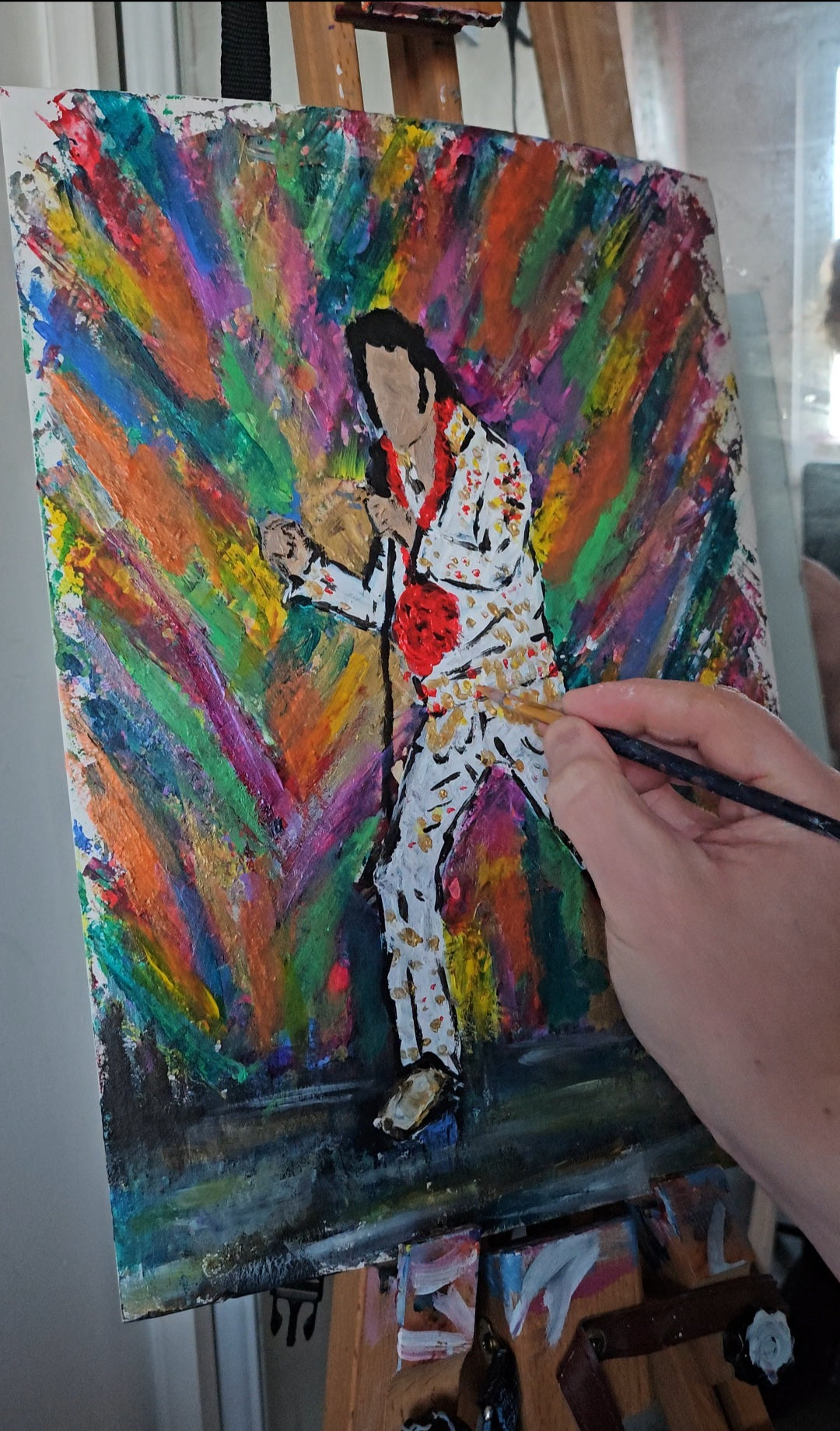 Elvis A3 HAND EMBELLISHED Limited Edition Prints (ONLY 15) Framed