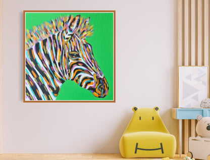 Zeze The Zebra 12X12 Limited Edition (Of 200) Print