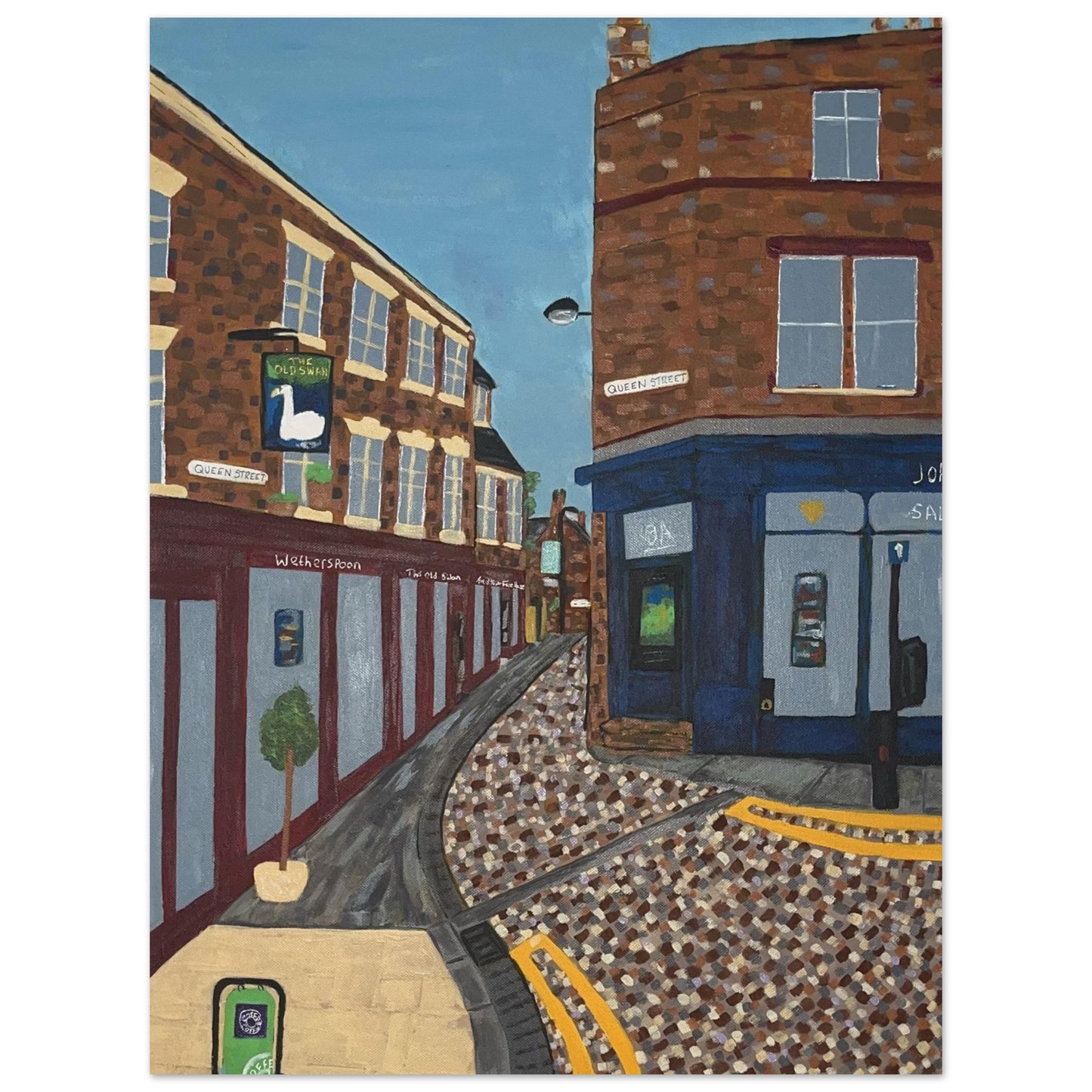 Queen Street Uttoxeter Aluminium Prints