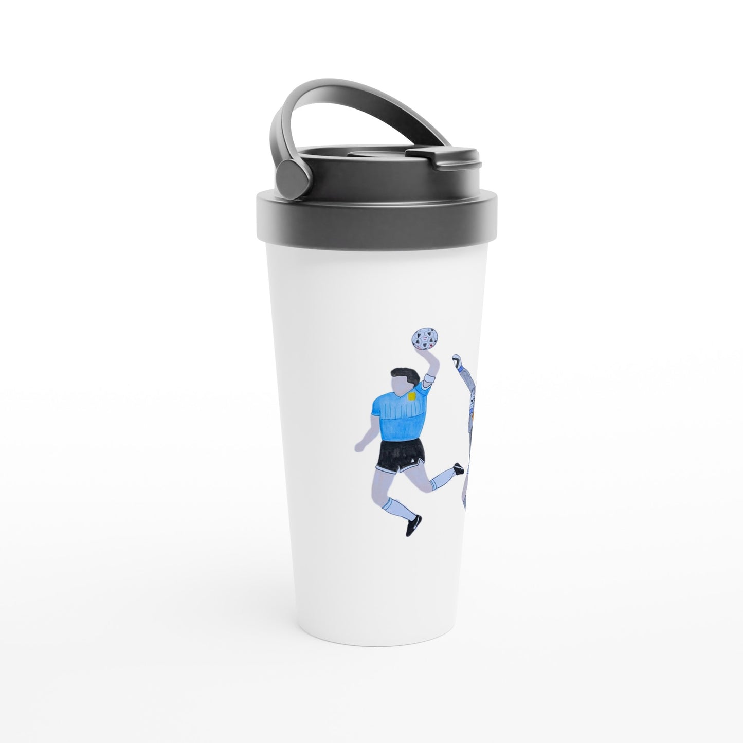 Diego Maradona Hand Of God Stainless Steel Travel Mug