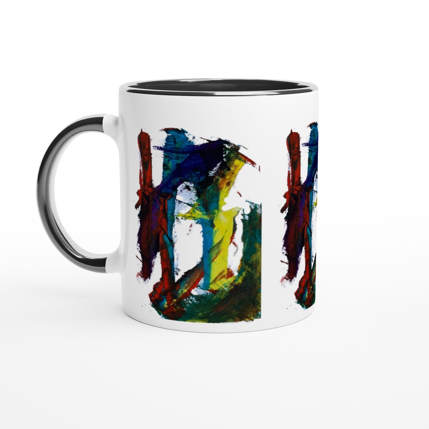 Forbidden Door Abstract Mug with Colour Inside