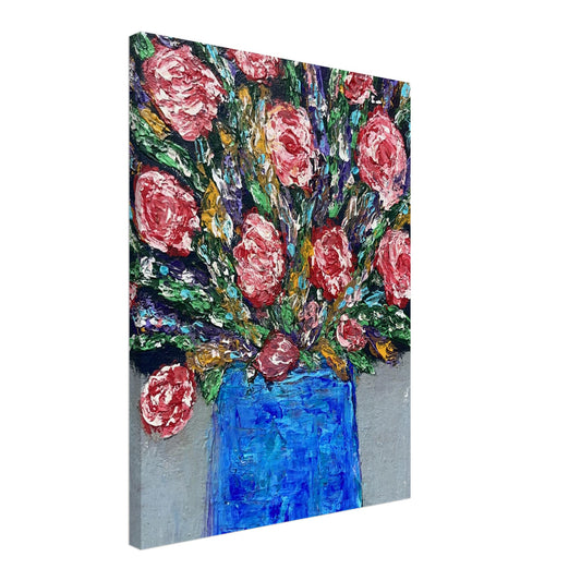 Impasto Flowers Canvas Prints