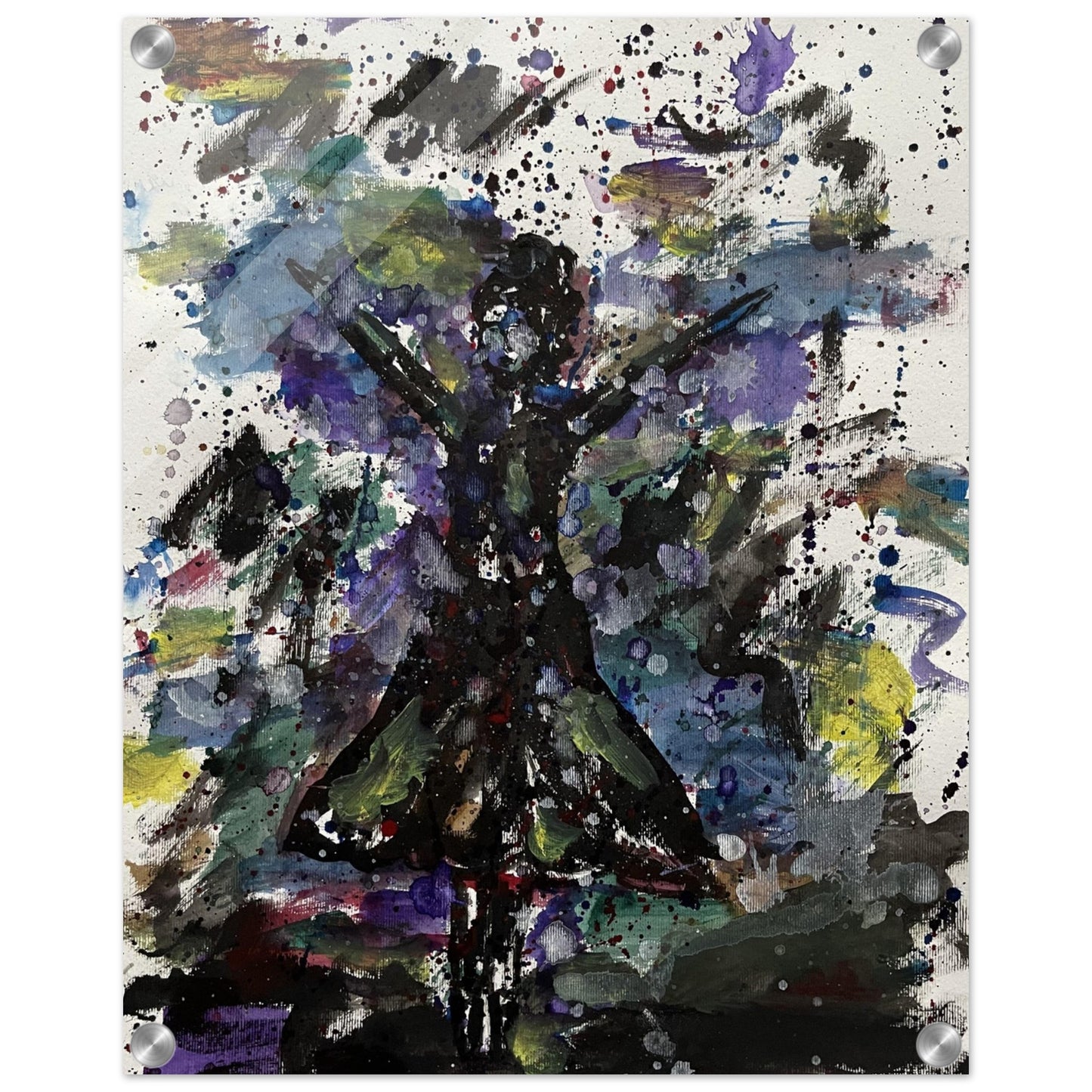 Black Dress Silhouette Acrylic Prints