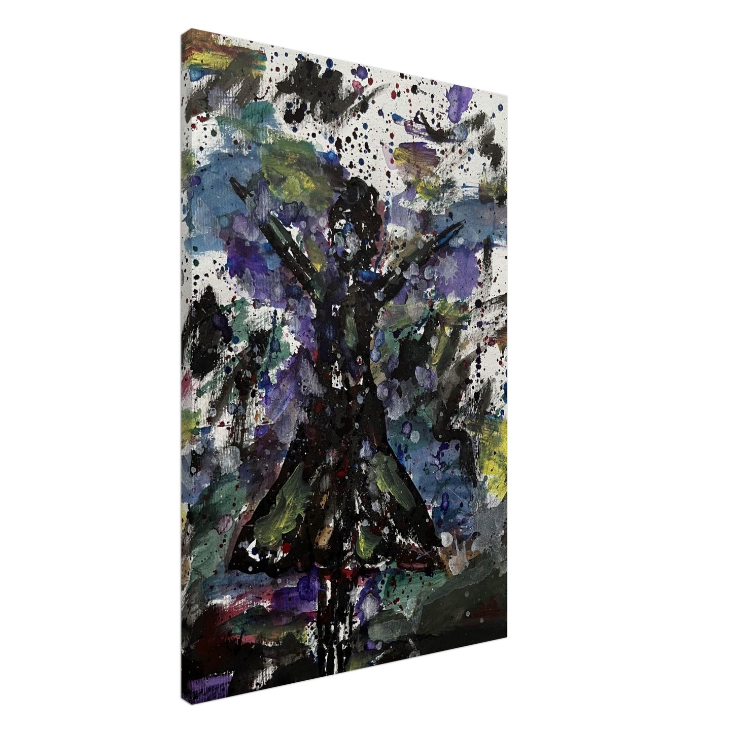 Black Dress Silhouette Canvas Prints