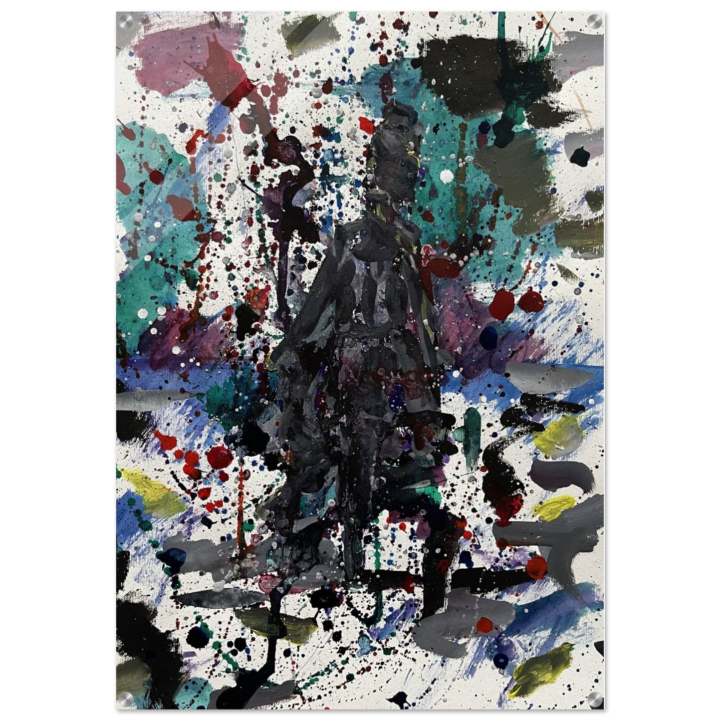 Dark Dress Silhouette Acrylic Print