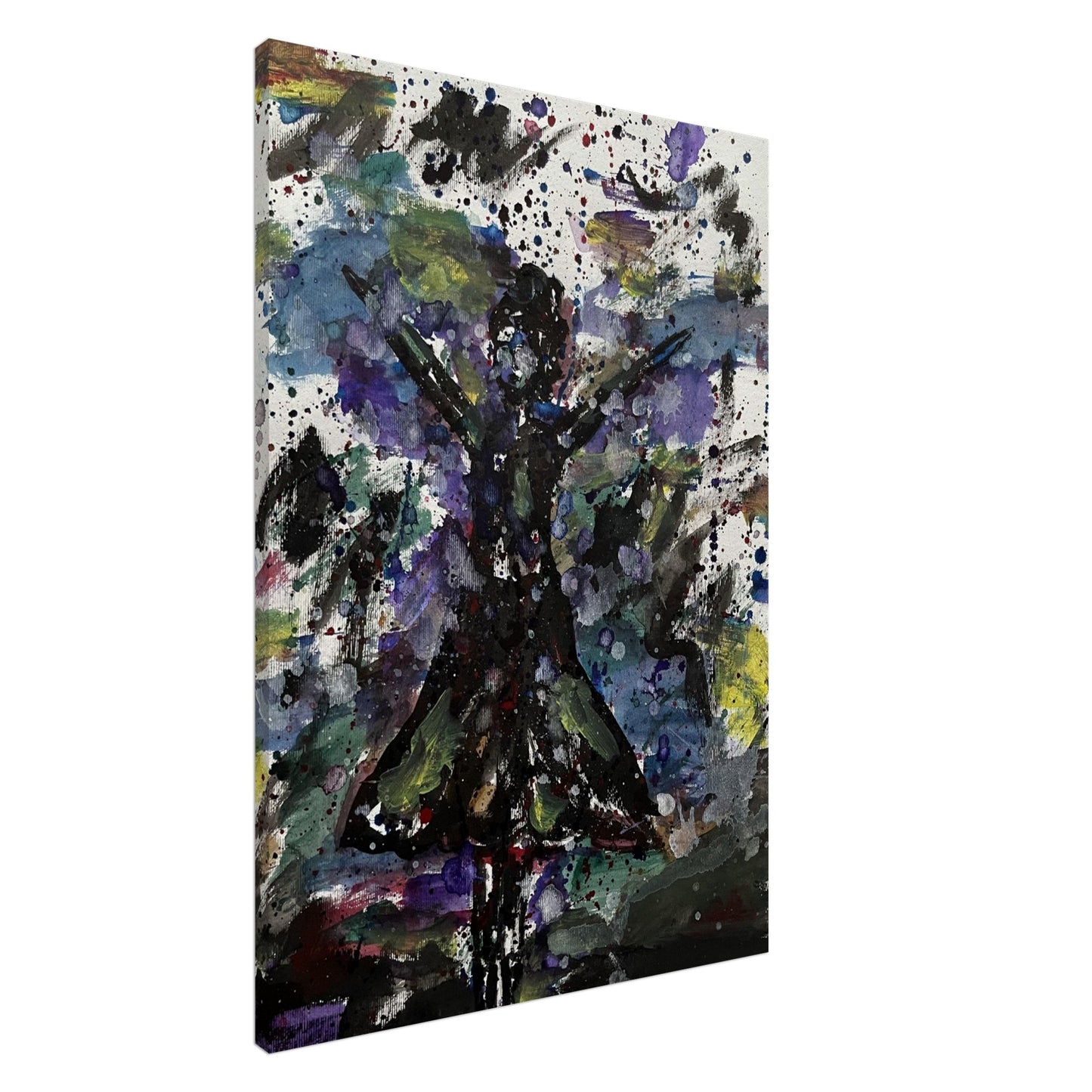 Black Dress Silhouette Canvas Prints