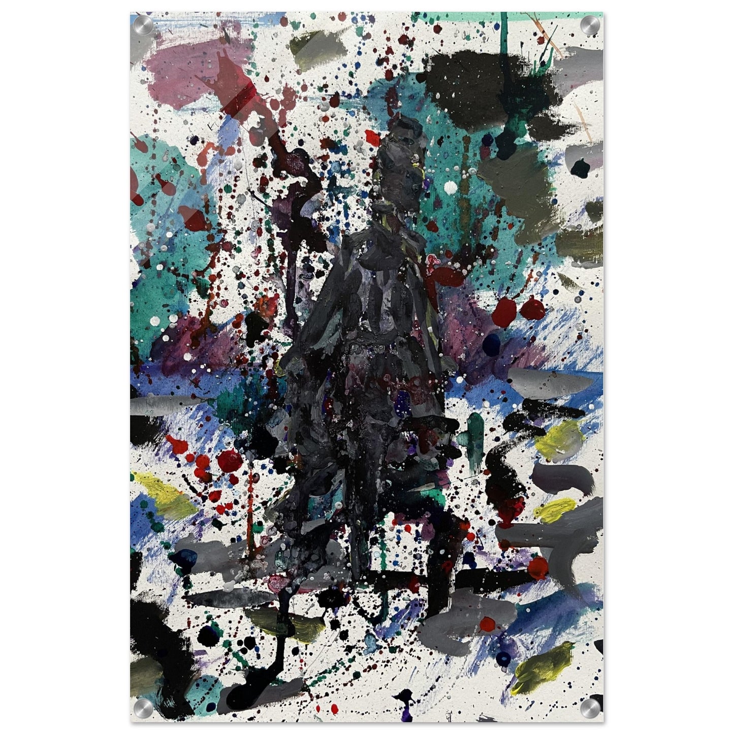 Dark Dress Silhouette Acrylic Print