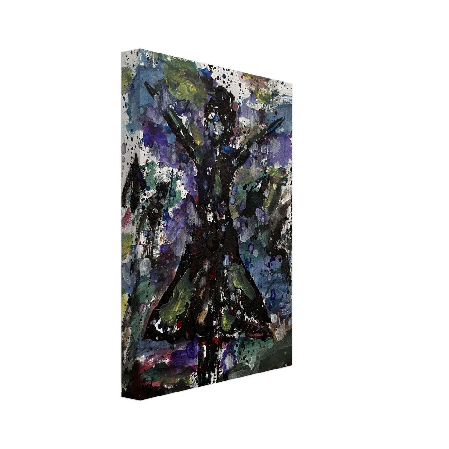 Black Dress Silhouette Canvas Prints
