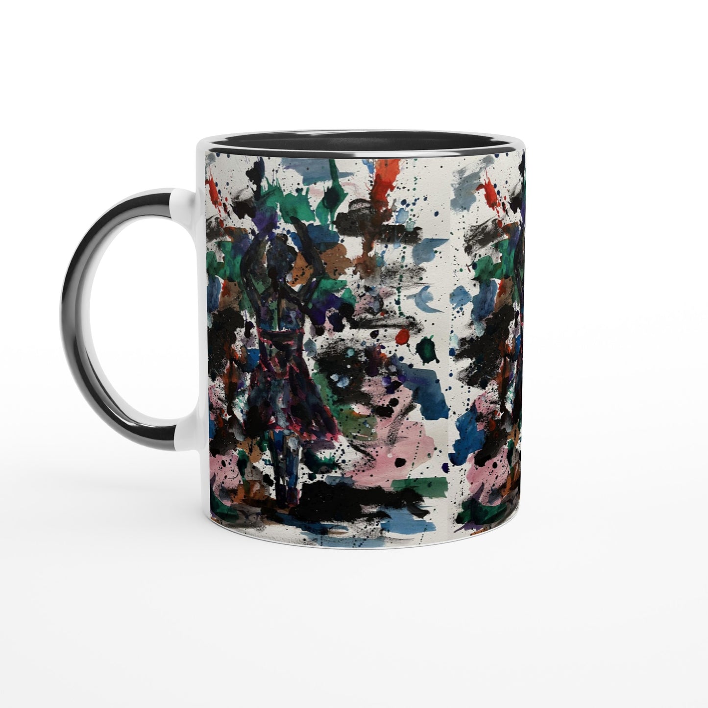 Red Dress Silhouette Mug