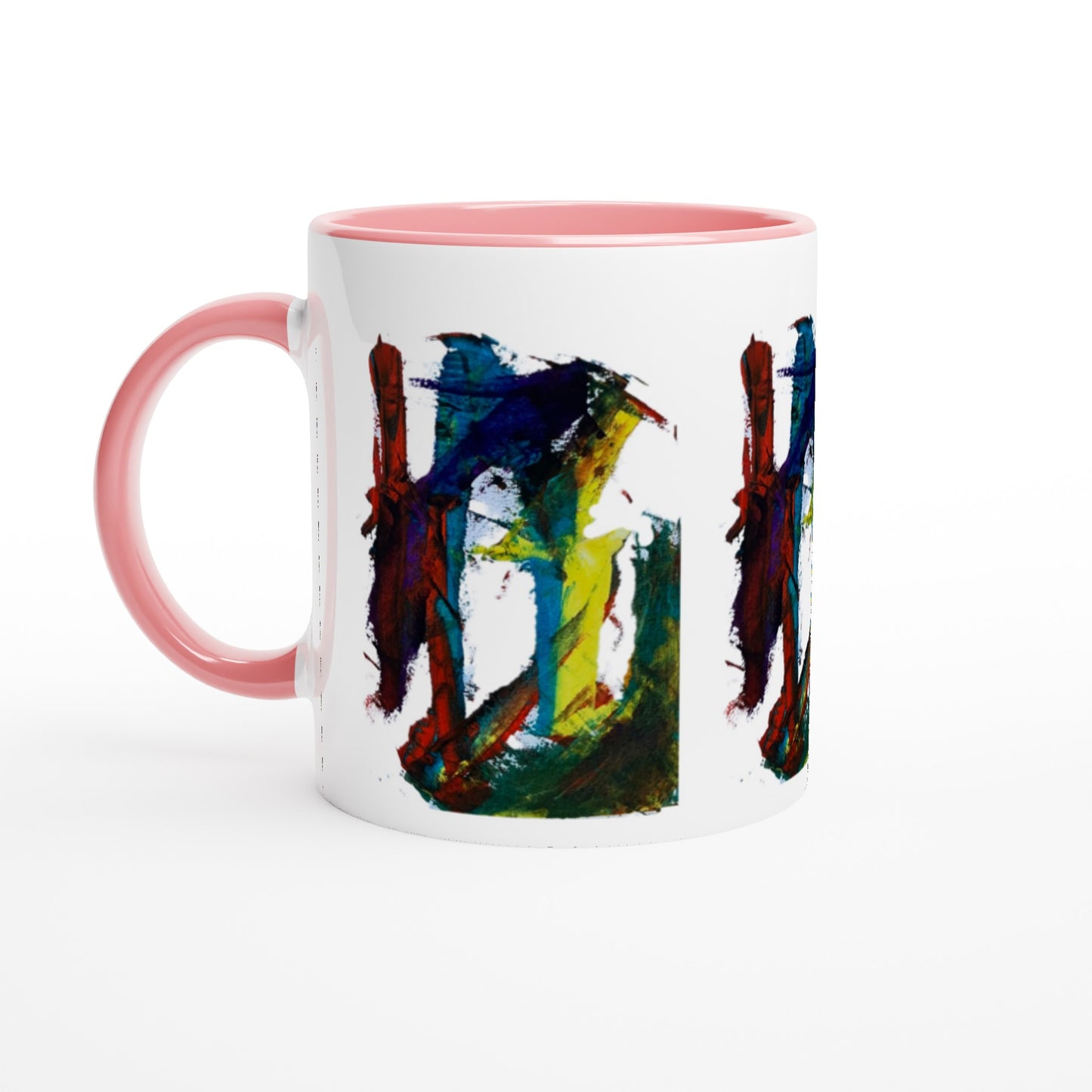 Forbidden Door Abstract Mug with Colour Inside