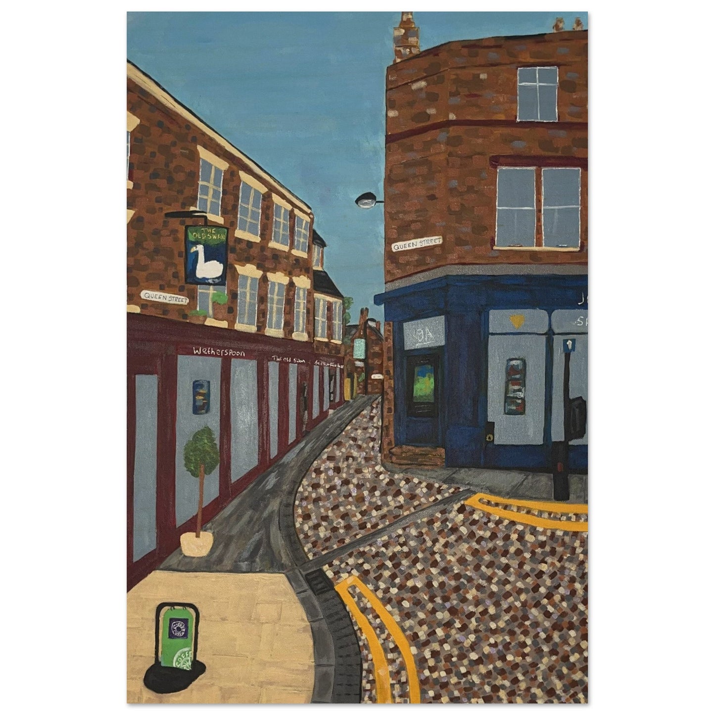 Queen Street Uttoxeter Wood Prints