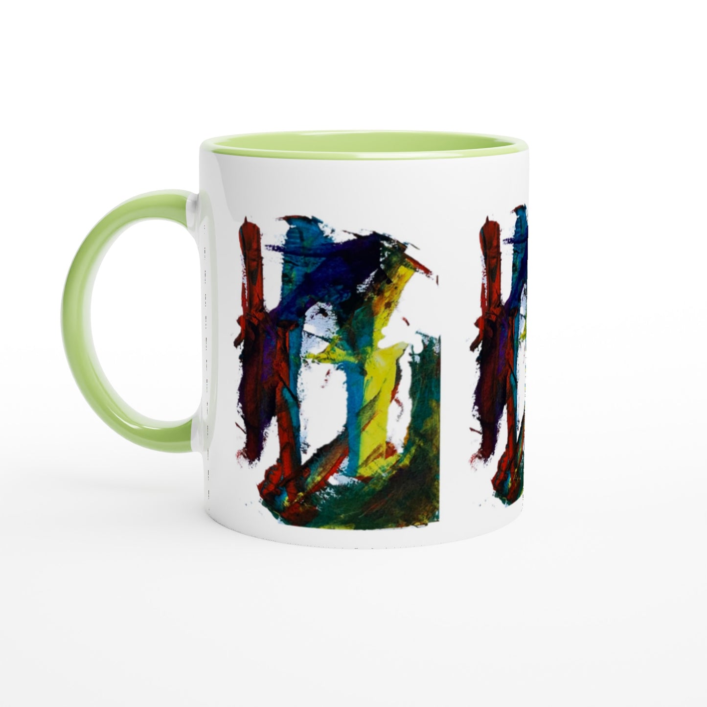 Forbidden Door Abstract Mug with Colour Inside