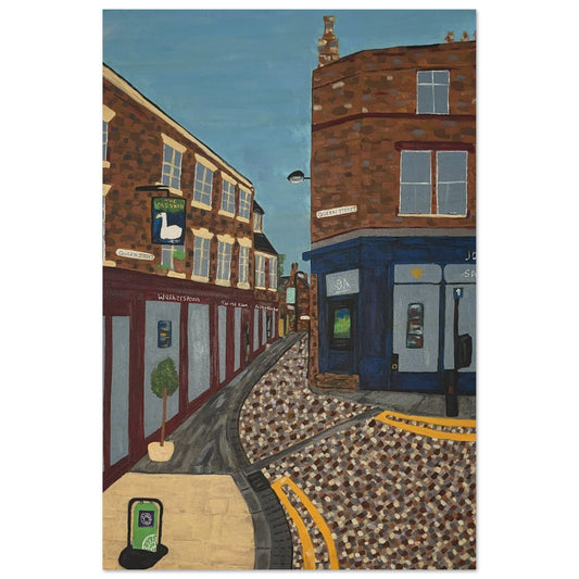 Queen Street Uttoxeter Wood Prints