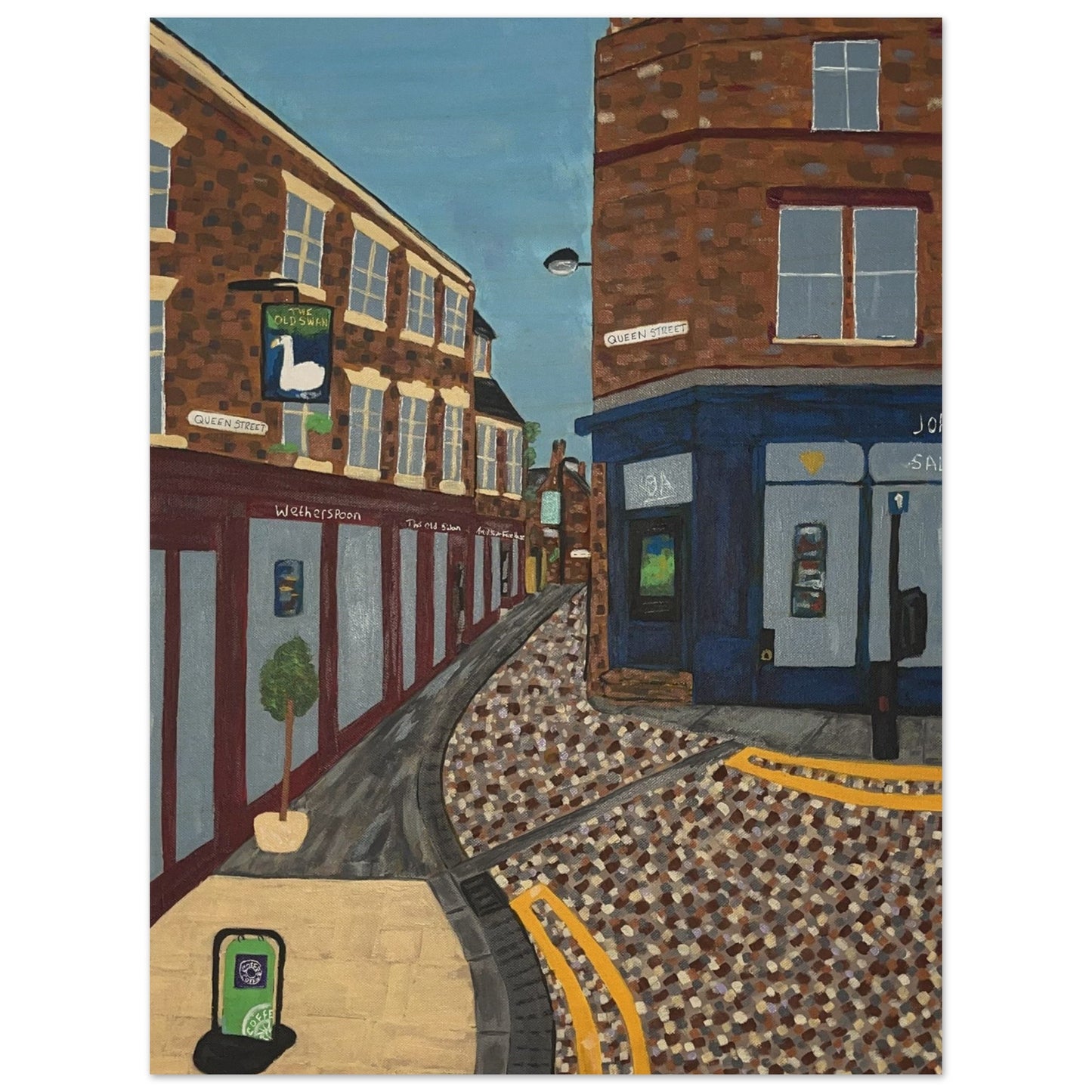 Queen Street Uttoxeter Wood Prints