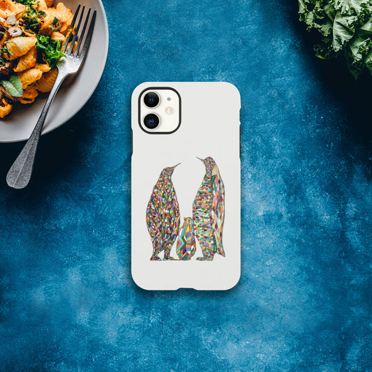 Multicoloured Penguins Tough iPhone Cases